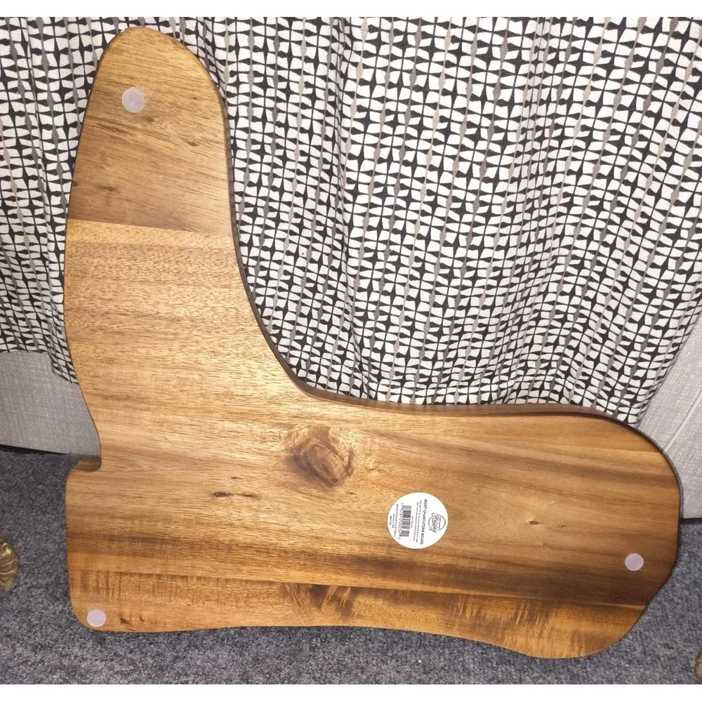 Destination Holiday Wood Cowboy Boot Charcuterie Board Western Serving Tray‎